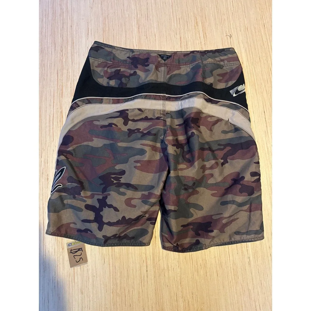 ONeill Mens Camo Board Shorts Size 34 Camouflage Swim Trunks Surfing Beachwear